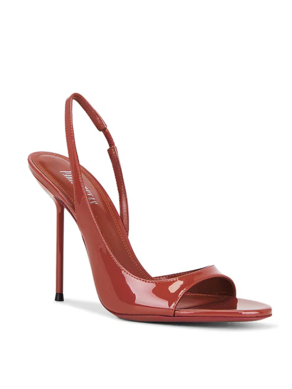 Paris Texas Lidia Slingbacks Sandals Desert Rose Patent high heels shoes FWRD 9
